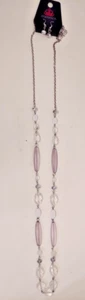 Nuevo Juego de Pendientes y Collares de Joyería Paparazzi ""Claramente Impresionante"" Plata/Transparente/En paquete - Imagen 1 de 2