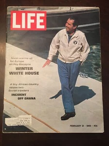 LIFE magazine February 21 1969 Richard Nixon Incident Off Ghana - Picture 1 of 2