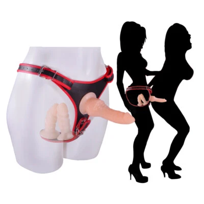Consolador con correa, kit de arnés con correa para mujeres, juguete sexual para adultos para parejas lesbianas Foto 1 de 4