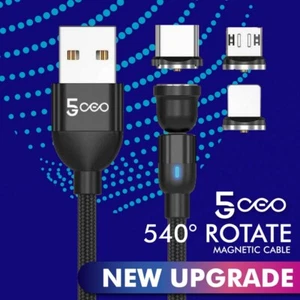 MAX 3.0 A FAST CHARGING 540° FREE ROTATION / CABLE DE CARGA RAPIDA - Zdjęcie 1 z 4