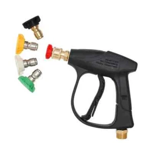 Pistola Corta Alta Pressione Alta Pressione Auto Lavaggio Spruzzatore Pistola Pulitore - Foto 1 di 12