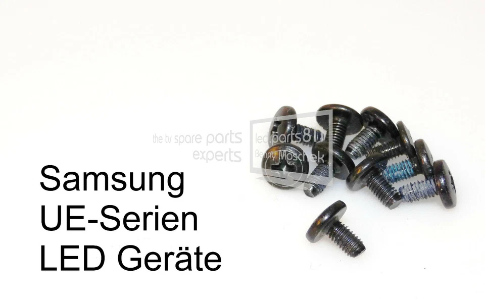 Samsung TV - Schrauben Set 10x  M3XL6 für UE LED Serien 6mm Ständer, Gehäuse - Bild 1 von 1