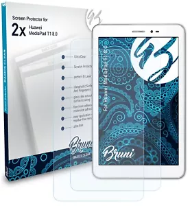 Bruni 2x Protective Film for Huawei MediaPad T1 8.0 Screen Protector - Picture 1 of 4