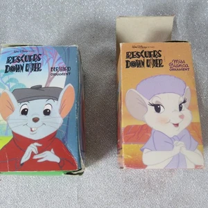 McDonald’s Rescuers Down Under Ornaments 1990 - Bernard & Bianca - Nuevo en caja - Imagen 1 de 3