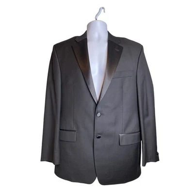 Chaqueta de Esmoquin Ralph Lauren De Colección Para Hombres Talla 40R Negra Lana Satén Solapa Dapper Foto 1 de 4