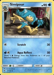 Simipour 37/147 | Sun & Moon - Burning Shadows | Pokemon TCG | ENG | Uncommon - Picture 1 of 4