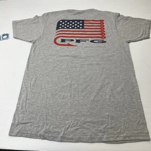NUEVA COLUMBIA Hombres PFG Gancho de Pez Bandera Camiseta Talla Mediana Gris Doble Lado Nueva - Imagen 1 de 15