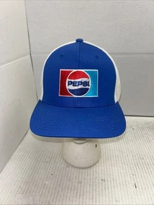 Vintage Pepsi Color Patch With Mesh Snap Back Hat Trucker Cap *Rare* - Picture 1 of 6