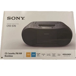 Sony CFD-S70. CD, Cassette, FM/AM Boombox. New In Box - Picture 1 of 14