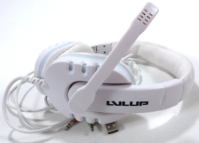 Vivitar LVLUP White Light-Up Pro Gaming Headset w/ Foldable Microphone LU741 - Image 1 of 4