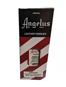 Angelus Yellow Leather Dye 3 oz. with Applicator for Shoes Boots Bags - Picture 1 of 1