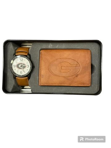 Sparo University of Georgia Team Logo Watch & Tri-Fold Wallet Set New Cover