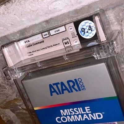 Brand New Atari 5200 Missile Command WATA 9.4 Factory Sealed 1982 Graded Game - Image 1 of 4