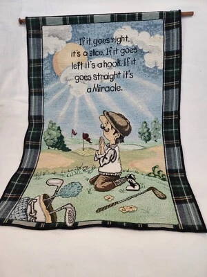GOLF TAPESTRY WALL HANGING - Image 1 of 3