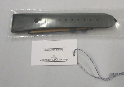 NOS Jaeger LeCoultre 20mm x 16mm Gray Satin on Leather Watch Strap Band Pair - Image 1 of 4