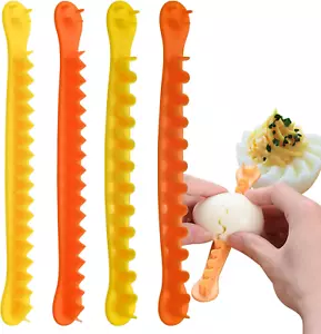 4Pc Fancy Cut Egg Cutter, Multi-Functional Flower Shaper, 2 Shapes, Easy Clean K - Picture 1 of 12