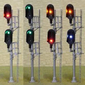 1 x HO scale 2 Head 3-color block signal Darth Vader intermediate distant #F2W - Picture 1 of 5