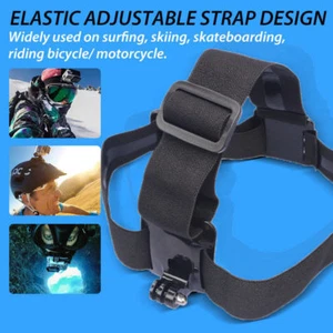Elastic Adjustable Head Strap Mount Belt For GoPro GO PRO HD Hero 5/4/3/2 Camera - Picture 1 of 9