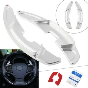 For Lexus ES300h ES350 2019-24 Silver Steering Wheel Shift Paddle Shifter Cover - Picture 1 of 6