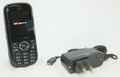 Celular LG VN250 Cosmos Verizon PRETO 1.3 MP controle deslizante Qwerty 1xRTT grau B - Imagem 1 de 4