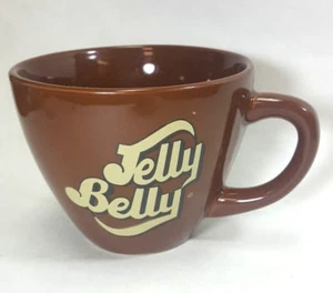 JELLY BELLY Brand Large Brown Coffee MUG 12 oz. Dishwasher & Microwave Safe VGC - Picture 1 of 11