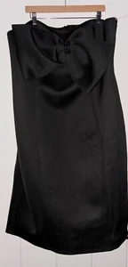 Ashley Stewart Oversize Scuba Bow Embellished Bodycon Dress Women 26/28 NEW Vamp - Picture 1 of 8