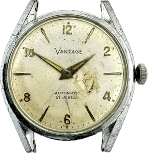 Vintage Vantage ST 191 Men's Automatic Wristwatch Base Metal w Concentric Dial - Picture 1 of 6