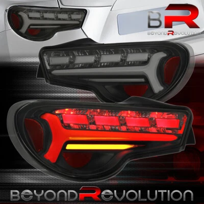 For 2013-2020 FR-S 86 BRZ LED Black Tail Light Brake Signal Lamps Assembly Smoke - Image 1 of 4