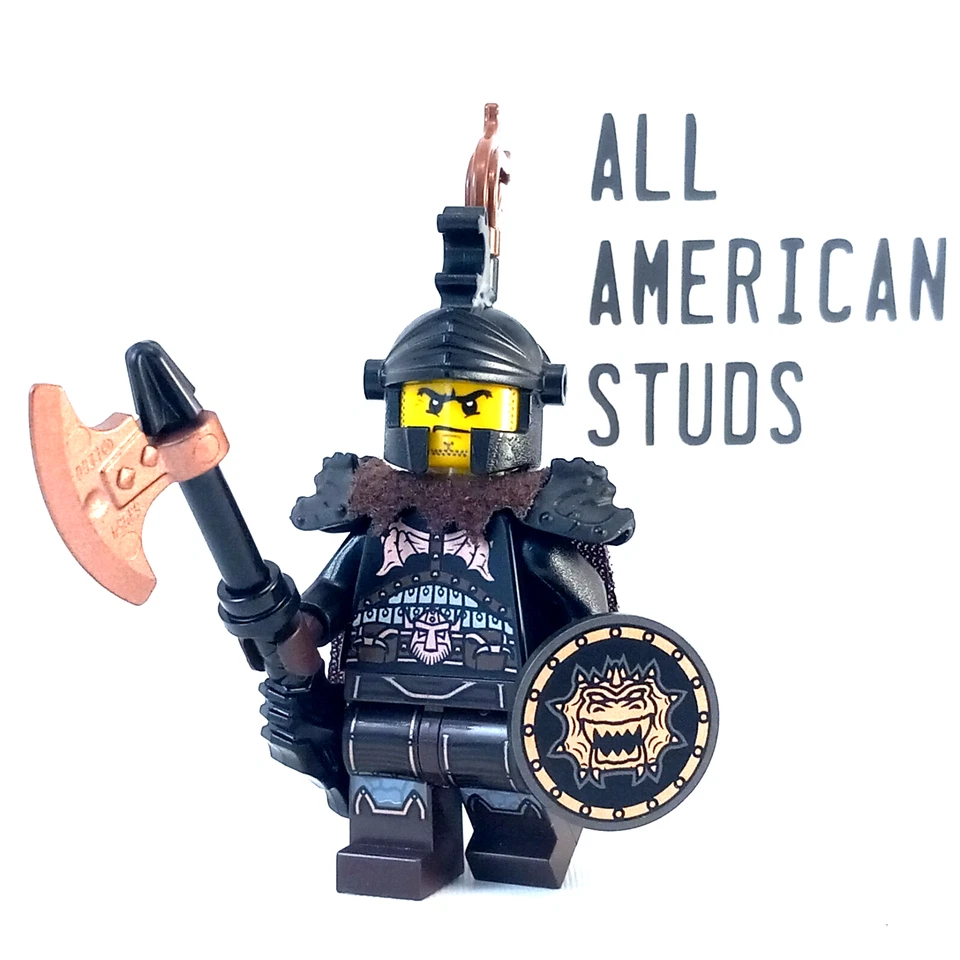 LEGO Castillo Caballero Dragón Negro Minifigura BAM D&D Medieval CMF Armadura Foto 1 de 4