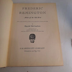 Frederic Remington Artist Of The Old West McCracken First Edition 1947 - Picture 1 of 7