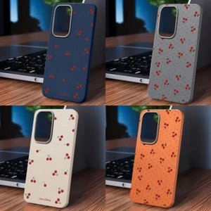 For Samsung S25 S24 FE S23 S22 A56 A36 A16 A15 A55 A25 Cartoon Cherry Case Cover - Picture 1 of 23