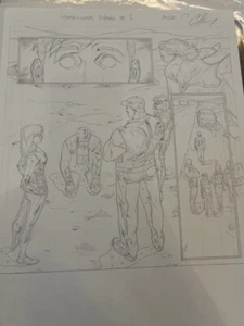 Harbinger Wars (2013) # 1 Clayton Henry ORIGINAL ART SPLASH PAGE VALIANT - Bild 1 von 1