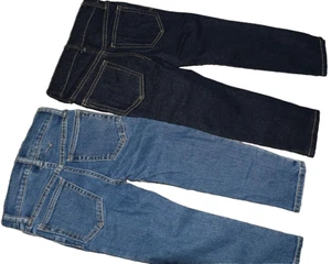 9R NWT 4T BABY GAP Set of 2 STRETCH SKINNY Denim Blue Jeans w/Adjustable Waist - Picture 1 of 7