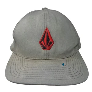 Volcom Snapback Hat Greenish-Gray One Size Adjustable Embroidered 6 Panel - Picture 1 of 7