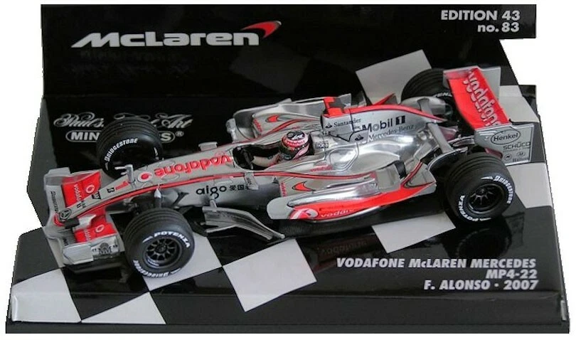Minichamps McLaren MP4-22 #1 2007 - Fernando Alonso 1/43 Scale - Image 1 of 1
