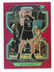2022 Prizm WNBA Red Prizm #193 Lorela Cubaj 80/199 New York Liberty Georgia Tech - Picture 1 of 2