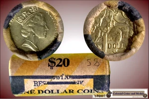 $1 - 1985 'Mob of Roos.' Mint Roll of 20 Coins - Picture 1 of 1