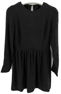 Zara WomanKLEINES minimalistisches schlichtes graues Kleid Karriere Langarm Minimal Style - Bild 1 von 8