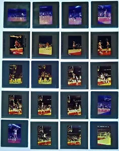 LD16-6 1970s NBA Philadelphia 76ers Atlanta Hawks Bibby 20pc ORIG 35mm Slides - Picture 1 of 1