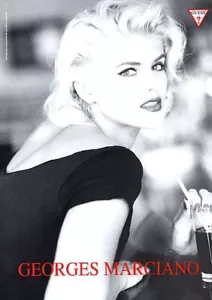 1992 Guess Anna Nicole Smith Ellen von Unwerth Mode 1-Seite MAGAZIN AD - Bild 1 von 1