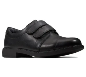 Clarks Infant Boys School Shoes Black Leather Kids Scala Skye Smart Shoes 9.5 G - Picture 1 of 9