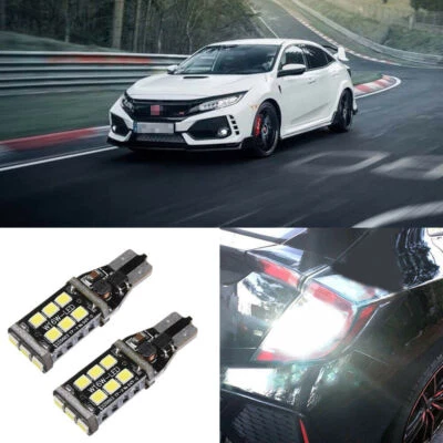 Luces de retroceso LED blancas 2016 2017 2018 Honda Civic sedán y hatchback Foto 1 de 4