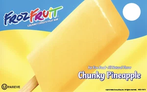 Frozfruit Chunky Pinneaple Ice Cream Bar, Ice Cream Truck Sticker - Picture 1 of 1