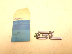 1981 1982 1983 1984 1985 MERCURY LYNX NOS GL TRUNK/HATCH EMBLEM ORIG FORD/FOMOCO - Picture 1 of 4