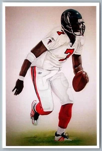 Postcard Michael Vick by Daniel Tearle Players Authentic Direct #706/20000 NFL - Picture 1 of 2