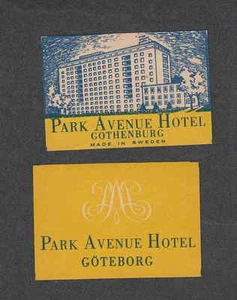 Old Matchbox label Sweden BV7 House Hotel - Picture 1 of 1