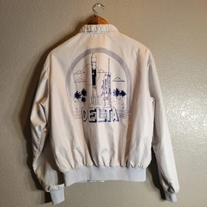Vintage Men’s Medium McDonnell Douglas Delta Launch Team Aerospace NASA Jacket - Picture 1 of 7