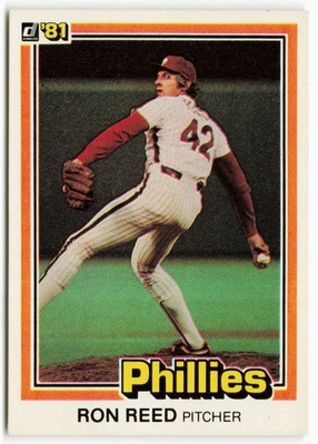1981 Ron Reed Donruss - Philadelphia Phillies - Image 1 of 2