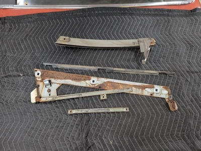 1966 Cadillac 2dr & Convertible Left Door Window Tracks & Channel Guides - Image 1 of 4