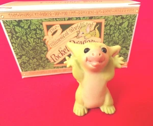 POCKET DRAGONS - FUNNY FACE FIGURINE MINT in BOX - SIGNED by REAL MUSGRAVE - Picture 1 of 6